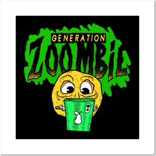 zombie zoomers. gen Z VS boomers. Posters and Art